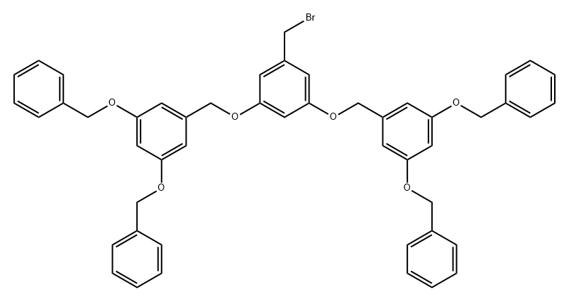 3,5-BIS[3,5-BIS(BENZYLOXY)BENZYLOXY]BENZYL BROMIDE Structural