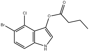 5-BROMO-4-CHLORO-3-INDOLYL BUTYRATE Structural