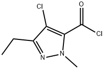 1H-Pyrazole-5-carbonyl chloride, 4-chloro-3-ethyl-1-methyl- (9CI) Structural