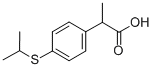 alpha-Methyl-4-((1-methylethyl)thio)benzeneacetic acid