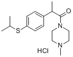 2-(4-(2-Propylthio)phenyl)propiono(4-methylpiperazide) hydrochloride Structural