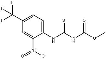 N-methoxycarbonyl N'-2-nitro-4-trifluoromethylphenyl thiourea Structural