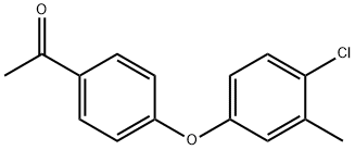 1-(4-(4-Chloro-3-methylphenoxy)phenyl)ethanone Structural