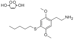 Benzeneethanamine, 2,5-dimethoxy-4-(pentylthio)-, (Z)-2-butenedioate ( 1:1) Structural