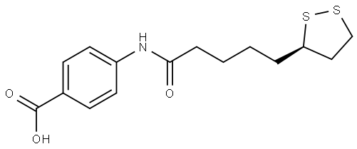 lipoyl-4-aminobenzoic acid Structural