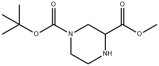 METHYL 4-BOC-PIPERAZINE-2-CARBOXYLATE Structural