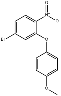 Benzene, 4-bromo-2-(4-methoxyphenoxy)-1-nitro- Structural