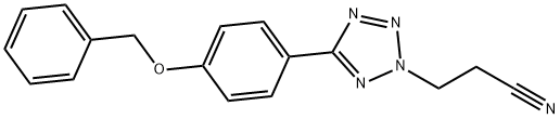 2H-Tetrazole-2-propanenitrile, 5-(4-(phenylmethoxy)phenyl)-