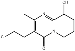 3-(2-Chloroethyl)-6,7,8,9-tetrahydro-9-hydroxy-2-methyl-4H-pyrido[1,2-a]pyrimidin-4-one Structural Picture