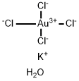 Potassiumtetrachloroaurate(III) Structural