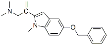 N-methyl-N-(2-propynyl)-2-(5-benzyloxy-1-methylindolyl)methylamine Structural
