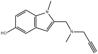 N-methyl-N-(2-propynyl)-2-(5-hydroxy-1-methylindolyl)methylamine Structural