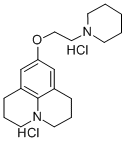 1H,5H-Benzo(ij)quinolizine, 2,3,6,7-tetrahydro-9-(2-(1-piperidinyl)eth oxy)-, dihydrochloride