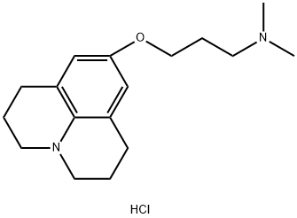 1-Propanamine, N,N-dimethyl-3-((2,3,6,7-tetrahydro-1H,5H-benzo(ij)quin olizin-9-yl)oxy)-, dihydrochloride