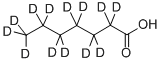 HEPTANOIC-D13 ACID Structural