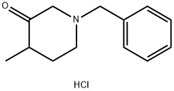 1-Benzyl-4-methyl-piperidin-3-one hydrochloride Structural