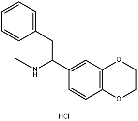 1,4-Benzodioxin-6-methanamine, 2,3-dihydro-N-methyl-alpha-(phenylmethy l)-, hydrochloride