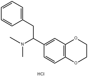 1,4-Benzodioxin-6-methanamine, 2,3-dihydro-N,N-dimethyl-alpha-(phenylm ethyl)-, hydrochloride