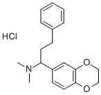 1,4-Benzodioxin-6-methanamine, 2,3-dihydro-N,N-dimethyl-alpha-(2-pheny lethyl)-, hydrochloride