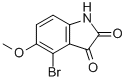 4-BROMO-5-METHOXYINDOLINE-2,3-DIONE Structural