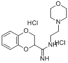 1,4-Benzodioxin-2-carboximidamide, 2,3-dihydro-N-(2-(4-morpholinyl)eth yl)-, dihydrochloride