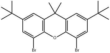 4,5-DIBROMO-2,7-DI-TERT-BUTYL-9,9-DIMETHYLXANTHENE Structural