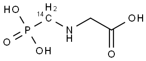 GLYPHOSATE-(PHOSPHONOMETHYL-2-14C) SODIUM SALT Structural