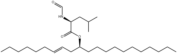 N-ForMyl-L-leucine [S-(E)]-1-(2-Nonenyl)dodecyl Ester Structural