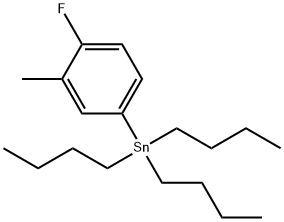 TRIBUTYL(4-FLUORO-3-METHYLPHENYL)STANNANE Structural