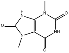 3,7-DIMETHYL-2,6,8-TRIHYDROXYPURINE Structural