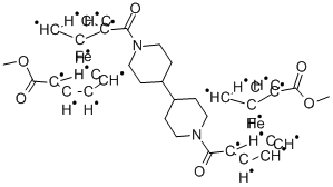 1,1''-([4,4'-BIPIPERIDINE]-1,1'-DIYLDICARBONYL)BIS[1'-(METHOXYCARBONYL) FERROCENE]