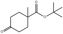tert-butyl 1-Methyl-4-oxocyclohexanecarboxylate Structural