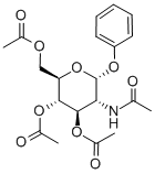 Phenyl2-acetamido-3,4,6-tri-O-acetyl-2-deoxy-a-D-glucopyranoside Structural