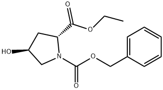 Ethyl (S)-1-Cbz-4-hydroxy-2-pyrrolidinecarboxylate Structural