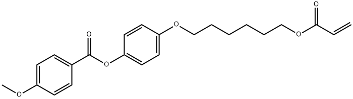 4-METHOXYBENZOIC ACID 4-(6-ACRYLOYLOXY-HEXYLOXY)PHENYL ESTER Structural