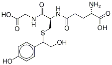S-[2-Hydroxy-1-(4-hydroxyphenyl)ethyl]-L-glutathione Structural