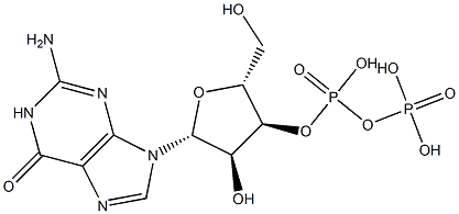Guanosine 3'-diphosphoric acid Structural