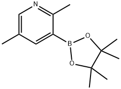 2,5-DiMethylpyridine-3-boronic acid pinacol ester Structural