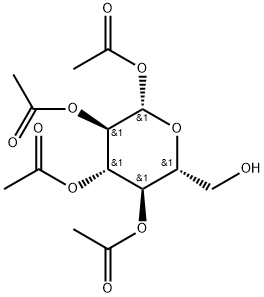 2,3,4,6-TETRA-O-ACETYL-BETA-D-GLUCOPYRANOSE Structural