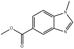 1H-Benzimidazole-5-carboxylicacid,1-methyl-,methylester(9CI) Structural