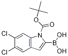 1-Boc-5,6-Dichloro-1H-indole-2-boronic acid Structural