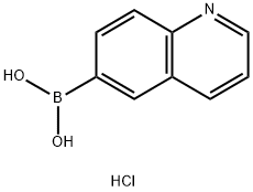 quinolin-6-ylboronic acid hydrochloride Structural
