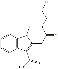 2-(2-chloroethoxycarbonylmethyl)-1-methyl-indole-3-carboxylic acid