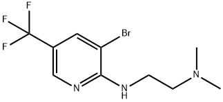 N'-(3-Bromo-5-trifluoromethyl-pyridin-2-yl)-N,N-dimethyl-ethane-1,2-diamine Structural
