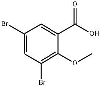 3,5-DIBROMO-2-METHOXYBENZOIC ACID Structural