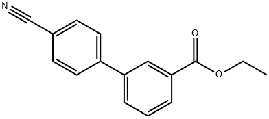 ETHYL 4'-CYANOBIPHENYL-3-CARBOXYLATE Structural