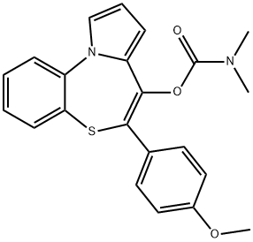 5-(4-METHOXYPHENYL)PYRROLO[2,1-D][1,5]BENZOTHIAZEPIN-4-OL N,N-DIMETHYLCARBAMATE