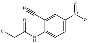 2-Chloro-N-(2-cyano-4-nitro-phenyl)-acetamide Structural