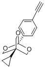 2,6,7-Trioxabicyclo(2.2.2)octane, 4-cyclopropyl-1-(4-ethynylphenyl)-