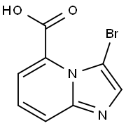 IMidazo[1,2-a]pyridine-5-carboxylic acid, 3-broMo- Structural